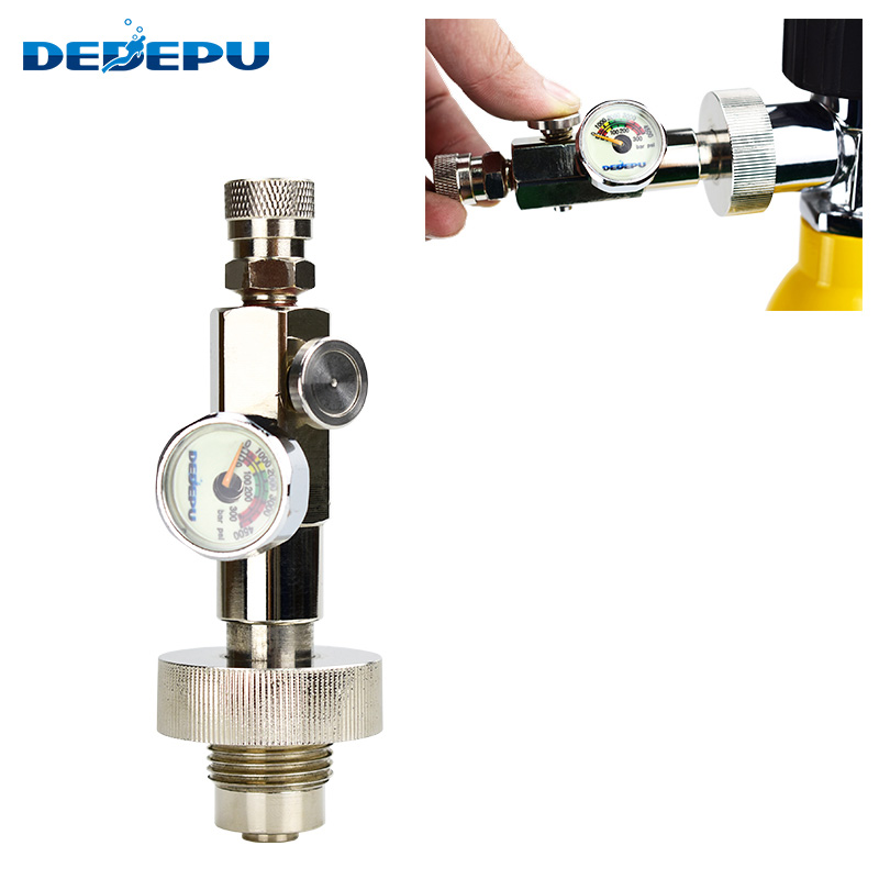 High pressure gas filling connection valve